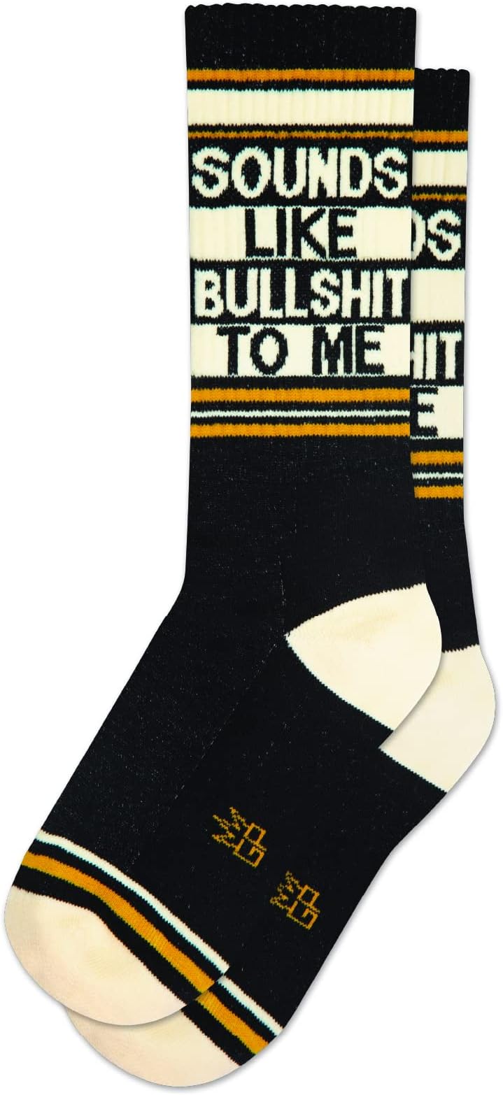 Funny Novelty Gift Socks for Men, Women and Teens, Cool Crew Socks (Made in the USA)