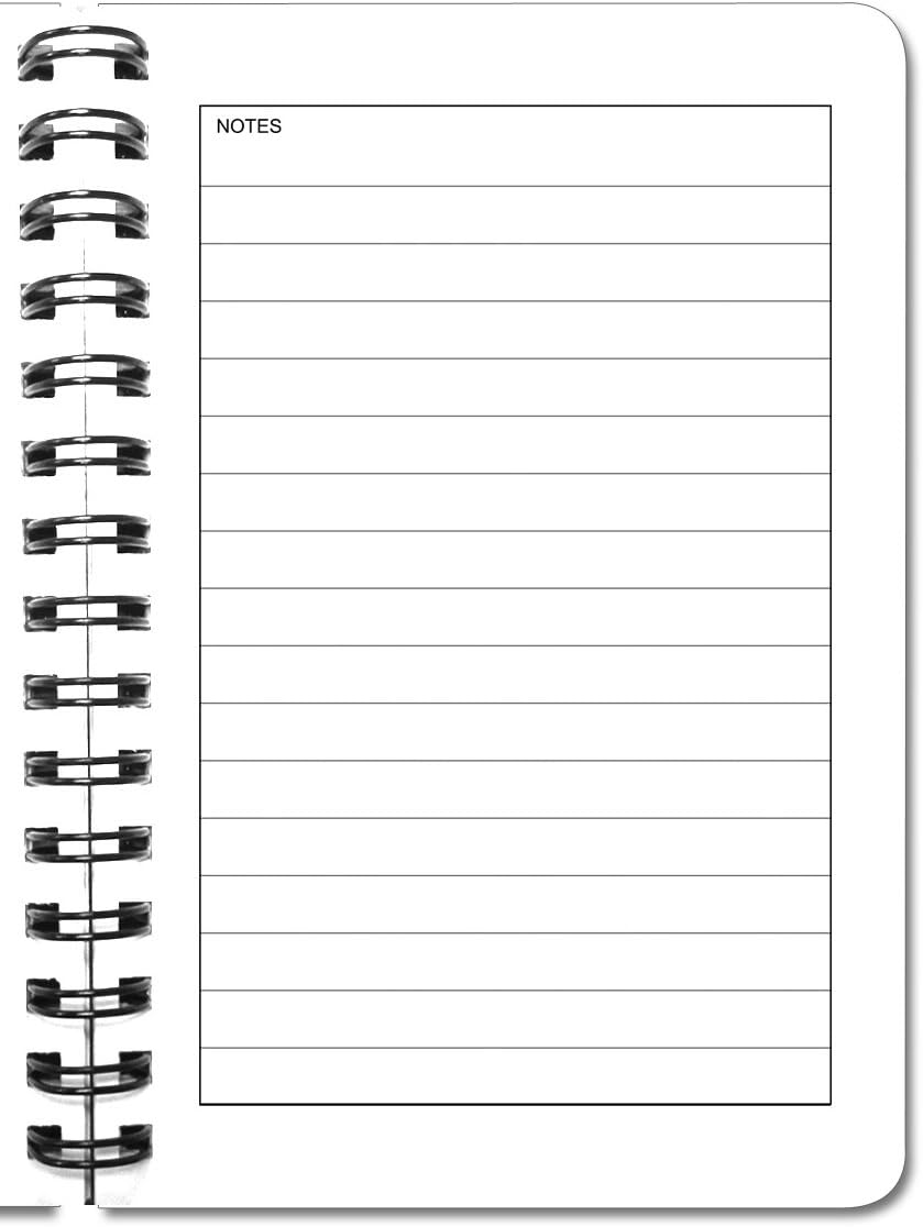 BookFactory Idea Book/Idea Journal/Mini Ideas Notebook/Pocket Idea Log Book 120 Pages - 3 1/2” x 5 1/4'' Durable Thick Translucent Cover Wire-O Binding (Made in USA) (Pack of 2)