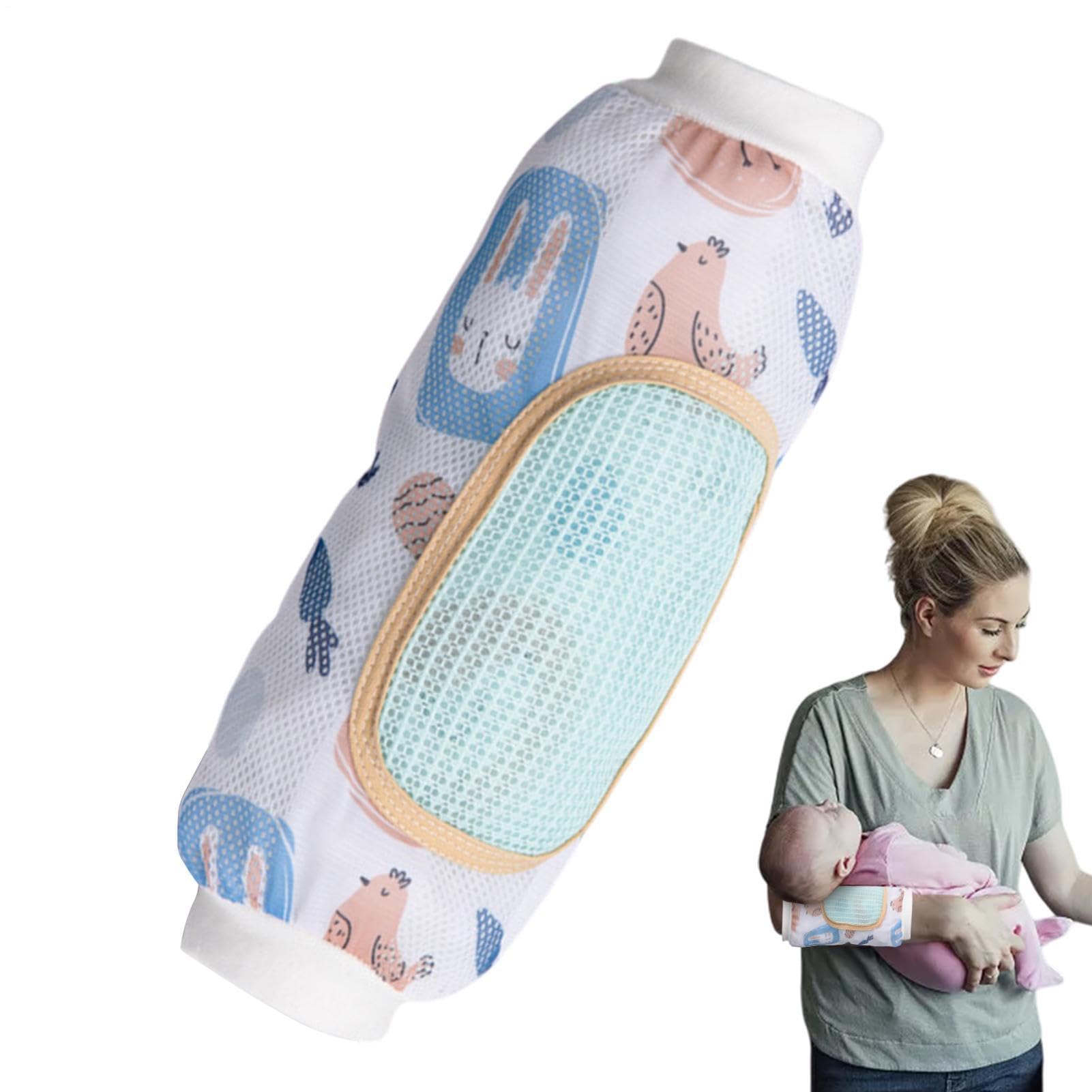 Stillkissen Für Den Arm – Polyester 15x13 cm | Stillkissen Mit Kühlmanschette Armstützkissen | Weiches Atmungsaktives Fütterungskissen Für Stillen Fläschchengeben Komfort Sowie Täglich Gebrauch