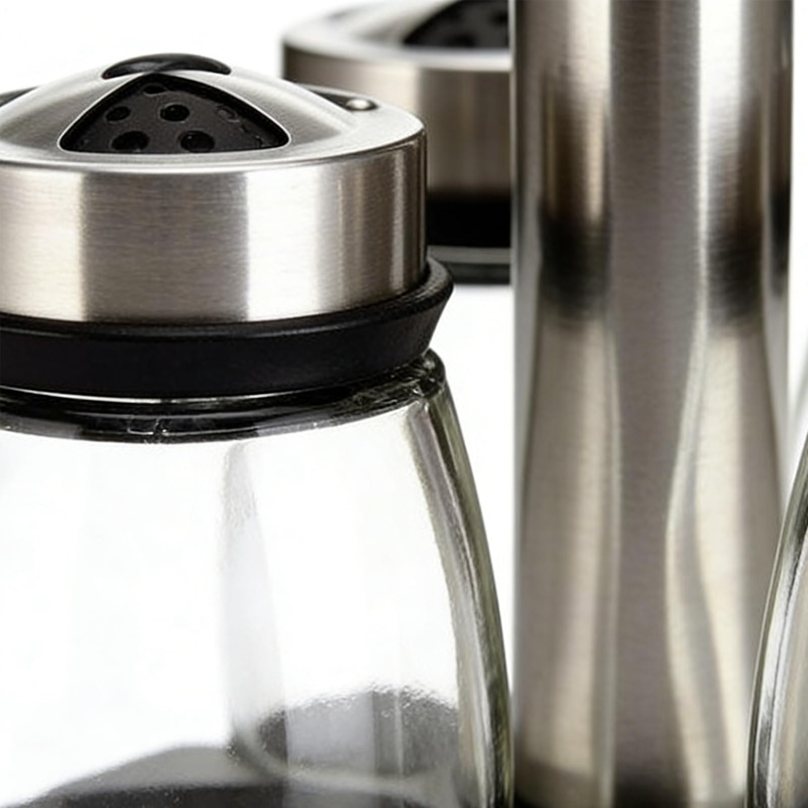 Barattoli Per Spezie E Portaspezie Organizzazione Cucina Acciaio | Organizzatore Condimenti Girevole Per Cucina, Casa, Dispensa, Ristorante, Sala da Pranzo e Tavolo
