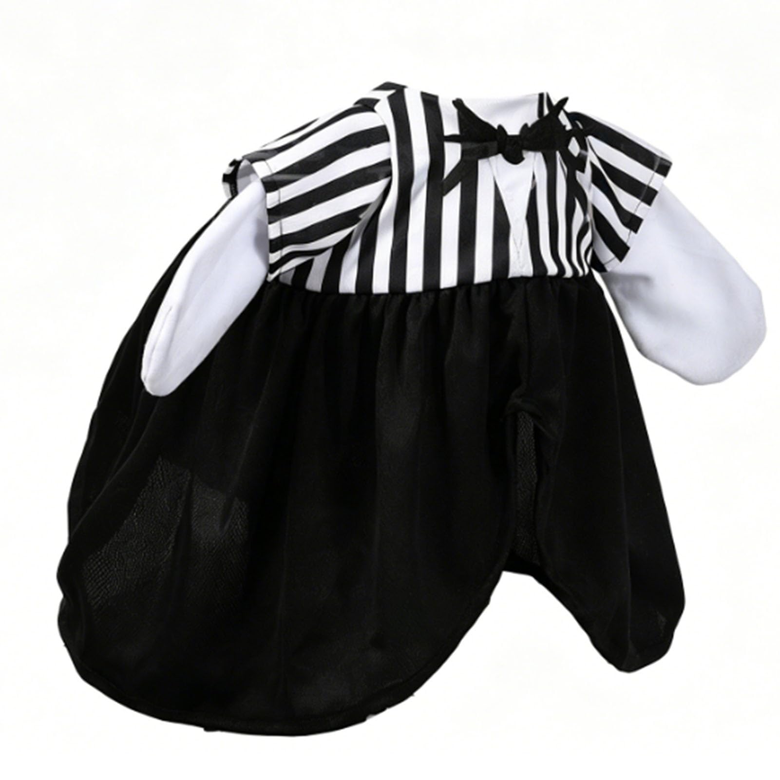 Disfraz de ganso de porche falda vintage decorativa de 23 pulgadas blanco y negro payaso