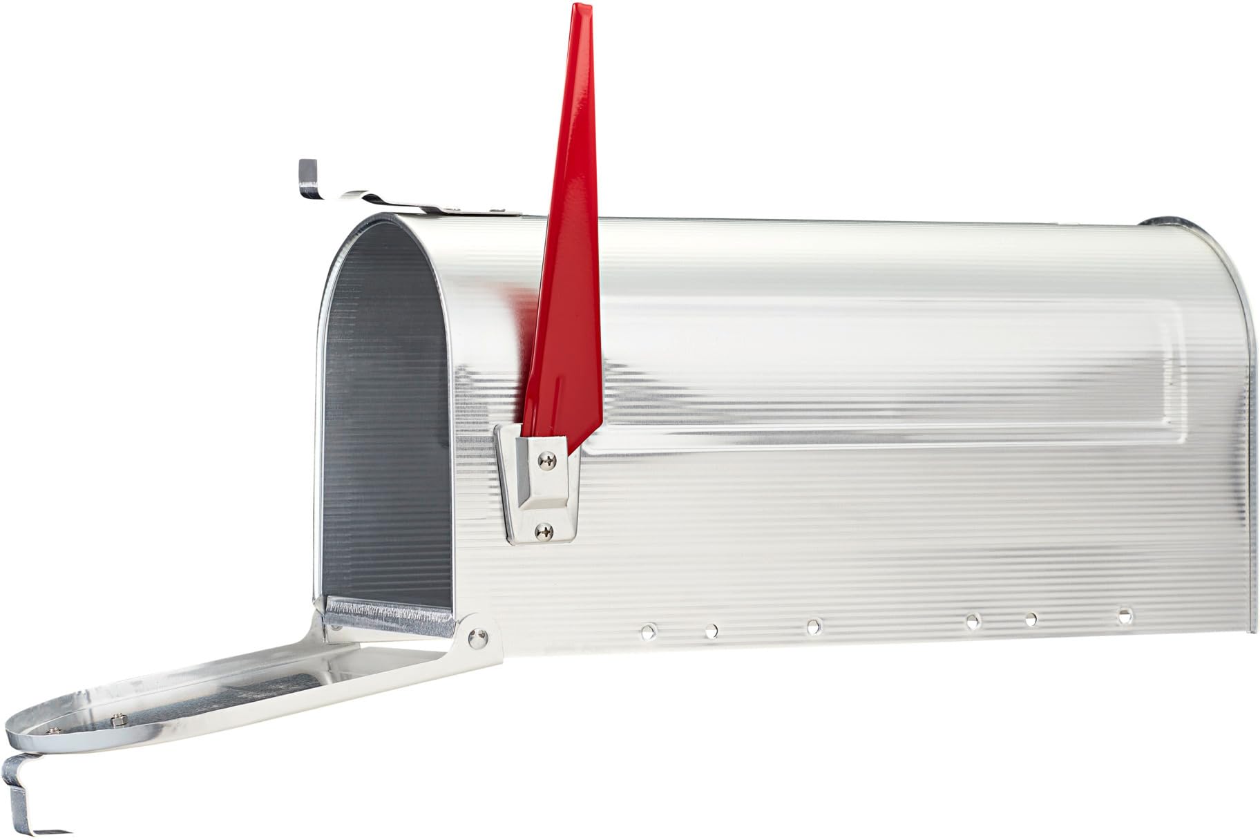 BURG-WÄCHTER Amerykańska skrzynka na listy, U.S. Mailbox z obrotową flagą bez plakietki na nazwisko, Aluminium, US-Box 892 ALU