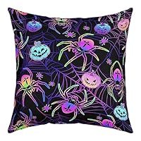 Homemissing Set Di 4 Federe Per Cuscini Di Halloween, 40,6 X 40,6 Cm