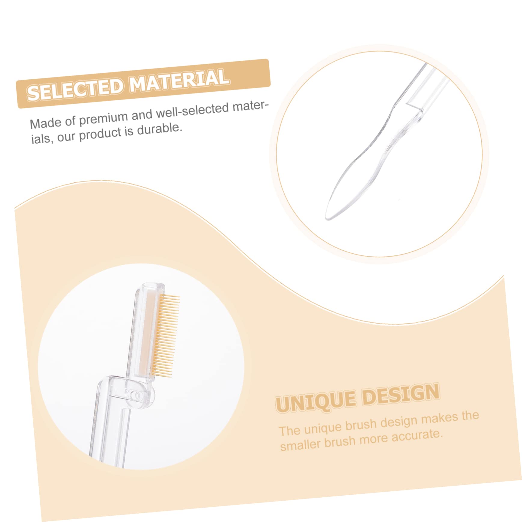 Angoily Stainless Steel Eyebrow Combs Set Makeup Eyebrow Comb Folding Eyebrow Brush Beauty Tools for Daily Use