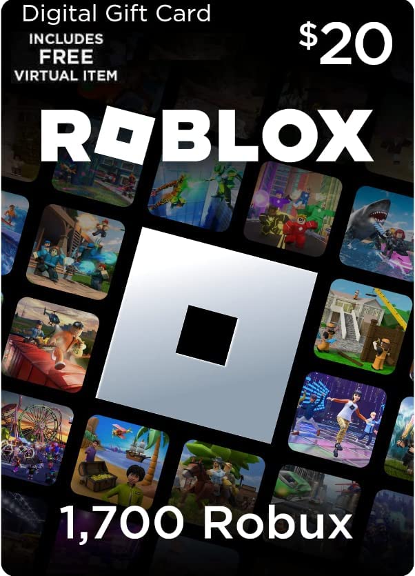 Roblox Gift Card Code - $20 Roblox Credit / 1700 Robux [Online Game Code]-image-23