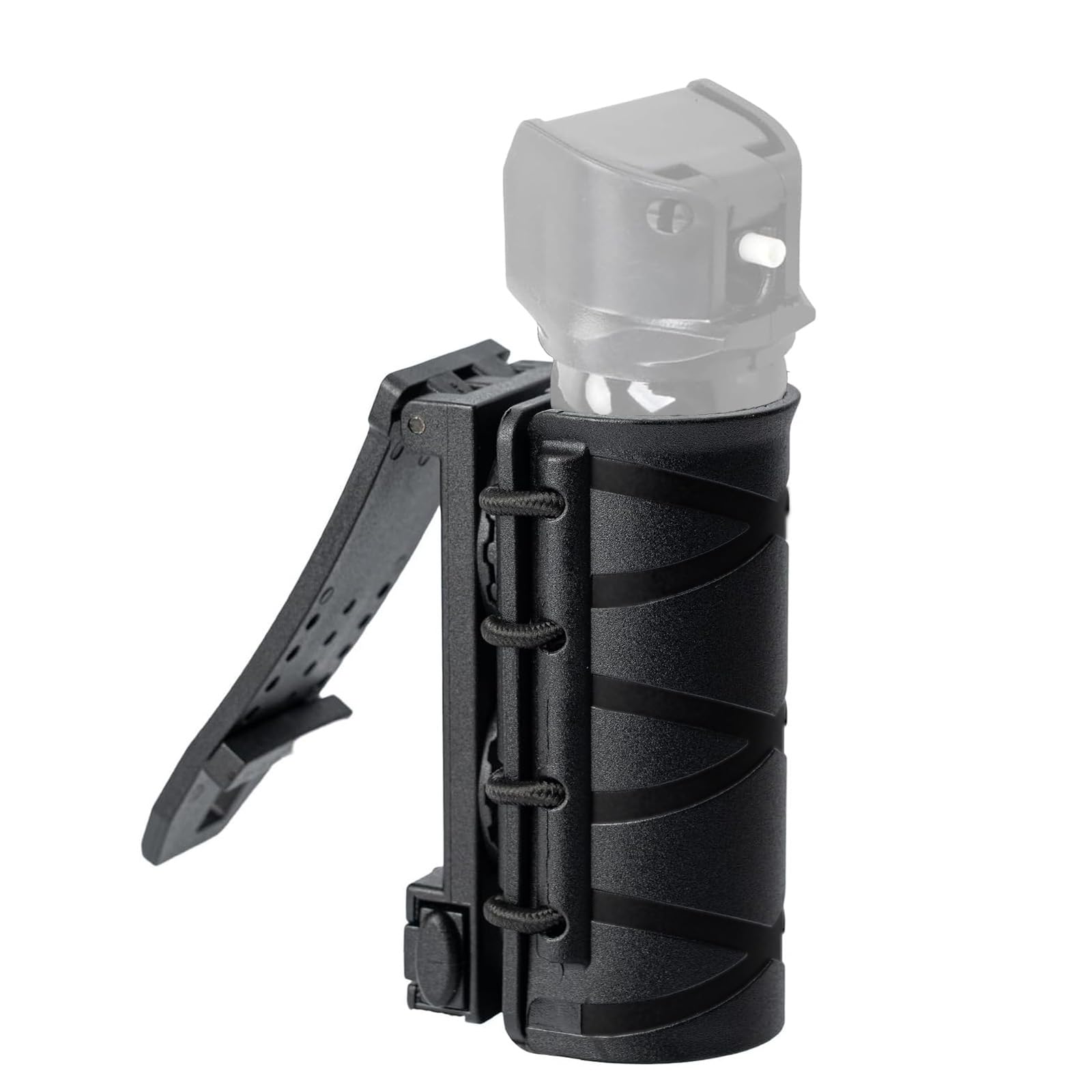 Open to OC/MOLLE Vest Quick Release Pepper Spray Holder/Mace Spray Holster for Duty Belt, 360° Rotating Carrier Sheath MK3 MK4 Canisters Holder for Men Women