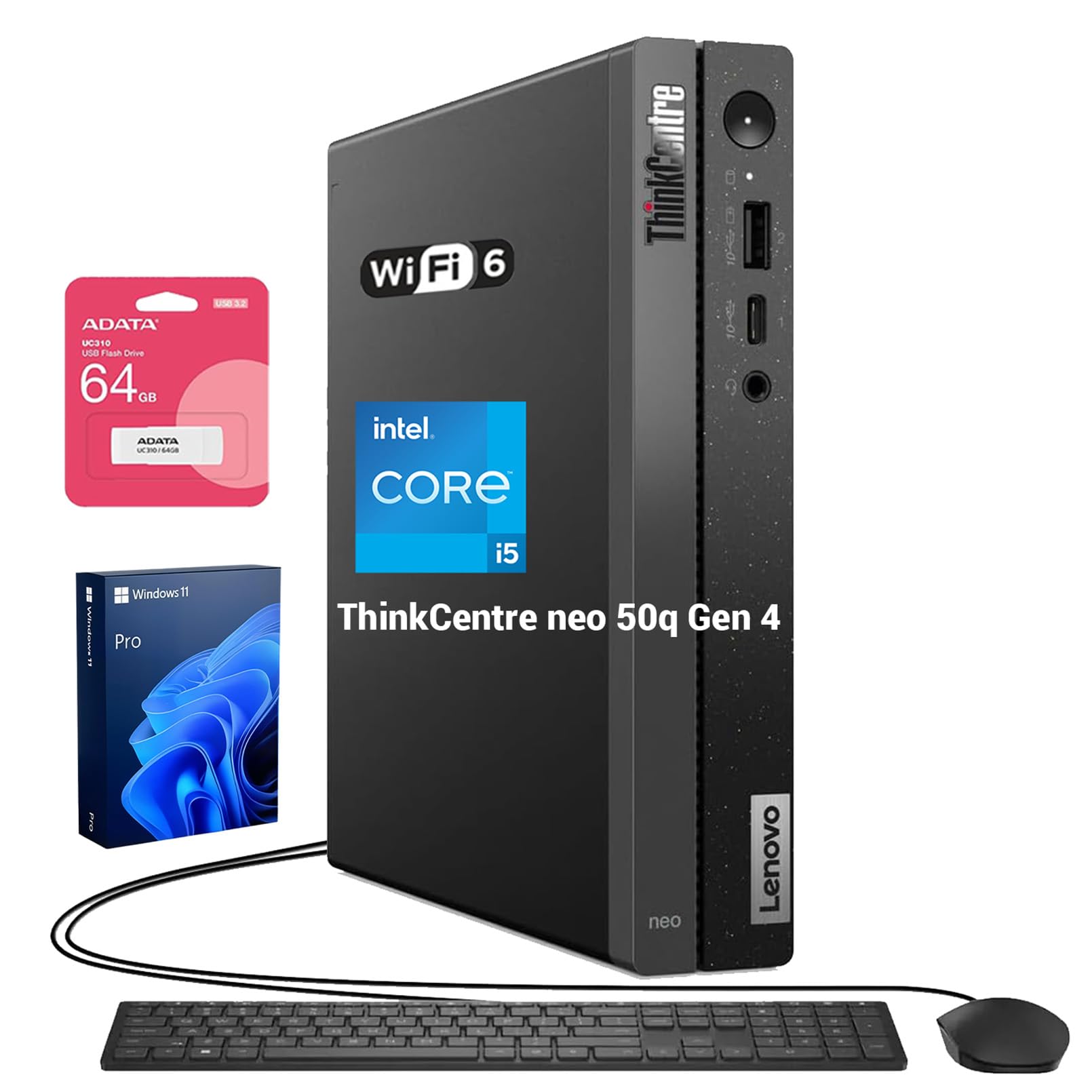 Amazon.com: Lenovo ThinkCentre neo 50q Business MFF Desktop, Intel