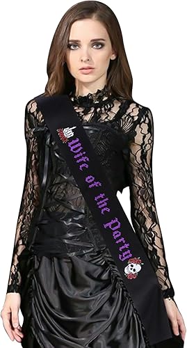 Miniatura 6 de Serencatcher Banda gótica para despedida de soltera, banda para esposa, despedida de soltera, decoración de despedida de soltera, suministros de