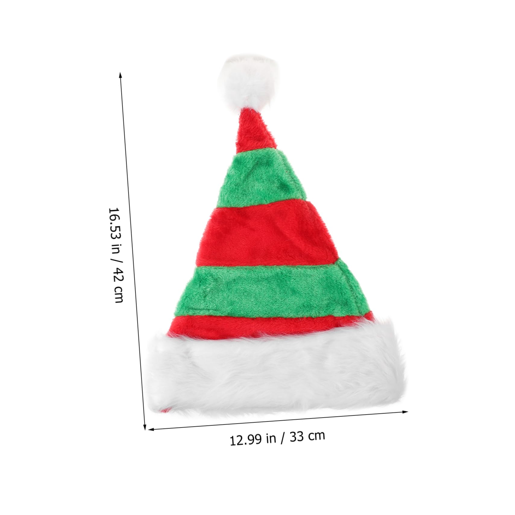 PRETYZOOM 4piezas Sombrero Navideño Unisex De Peluche Gorro De Santa Cómodo Celebraciones Accesorio De Navidad Para Hombres y Mujeres Cinco
