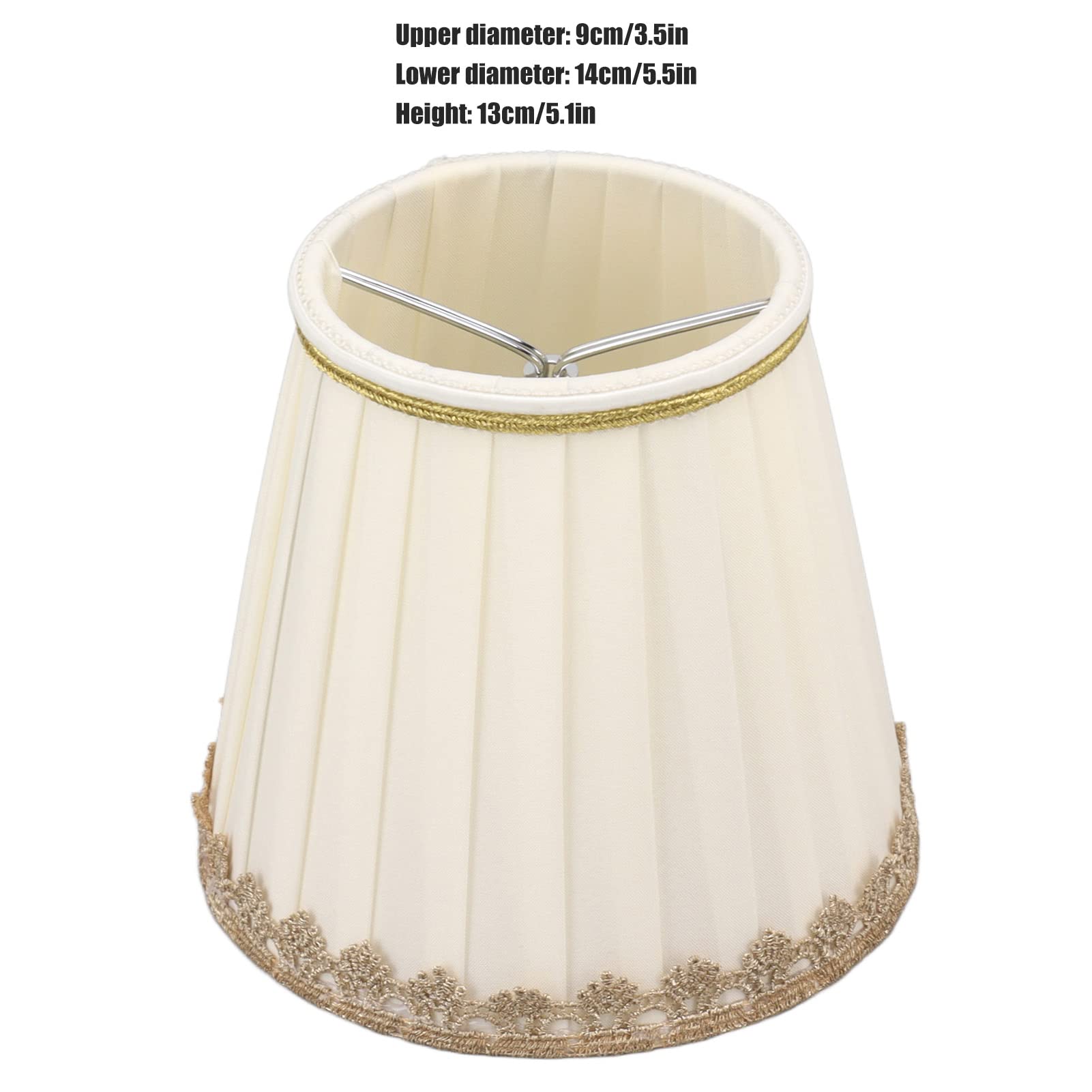 Abat-jour Bougie 6 Pièces, Pour Petite Ampoule E14, Ensemble D'abat-jour En Tissu à Clipser, Abat-jour De Décoration Pour la Maison, Pour Lampadaires, Lampes De Table, Lustres Ou Appliques Murales