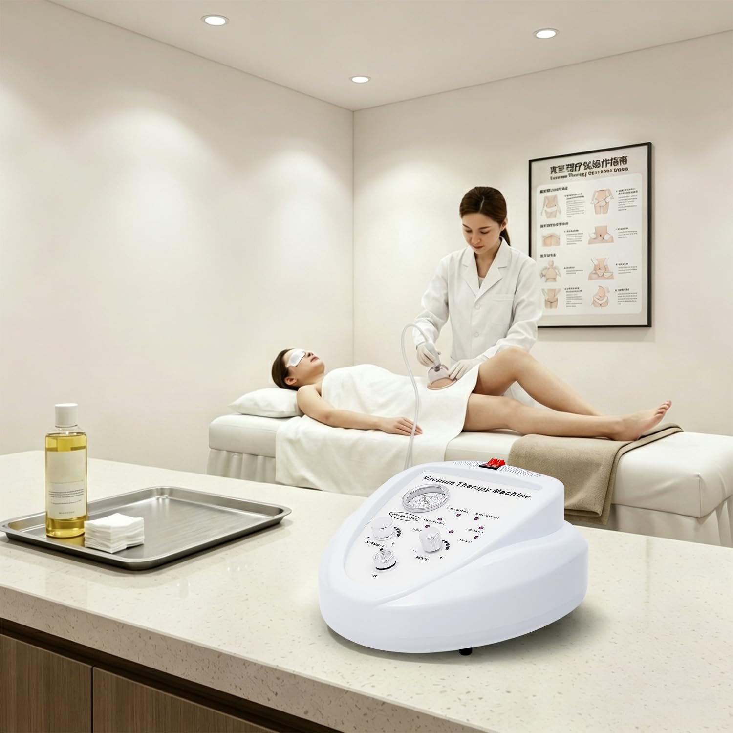 Massaggiatore a vuoto, coppettazione, modellamento corpo, multifunzione