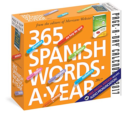365 Spanish Words-A-Year Page-A-Day Calendar 2017
