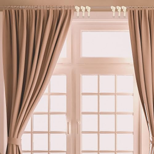 Miniatura 7 de Angoily 6 piezas de atenuador de cortina Mecanismo de inclinación de repuesto, persianas de gancho de conexión de inclinación, kit de reparación de