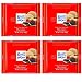 Ritter Sport Bars, Dark Chocolate with Marzipan, 3.5 Ounce (4 pack)