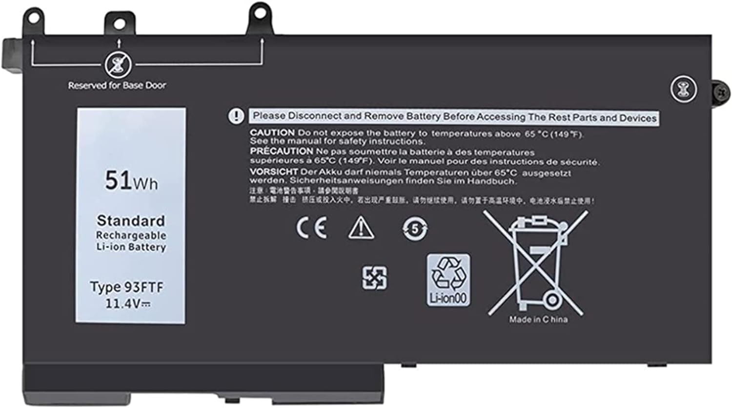 Batterie Dell Latitude 5490 résout les pannes de charge