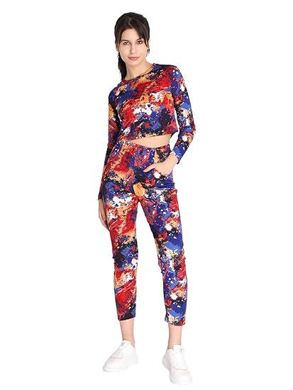 Women Casual Summer Track Suit Co-ord Set