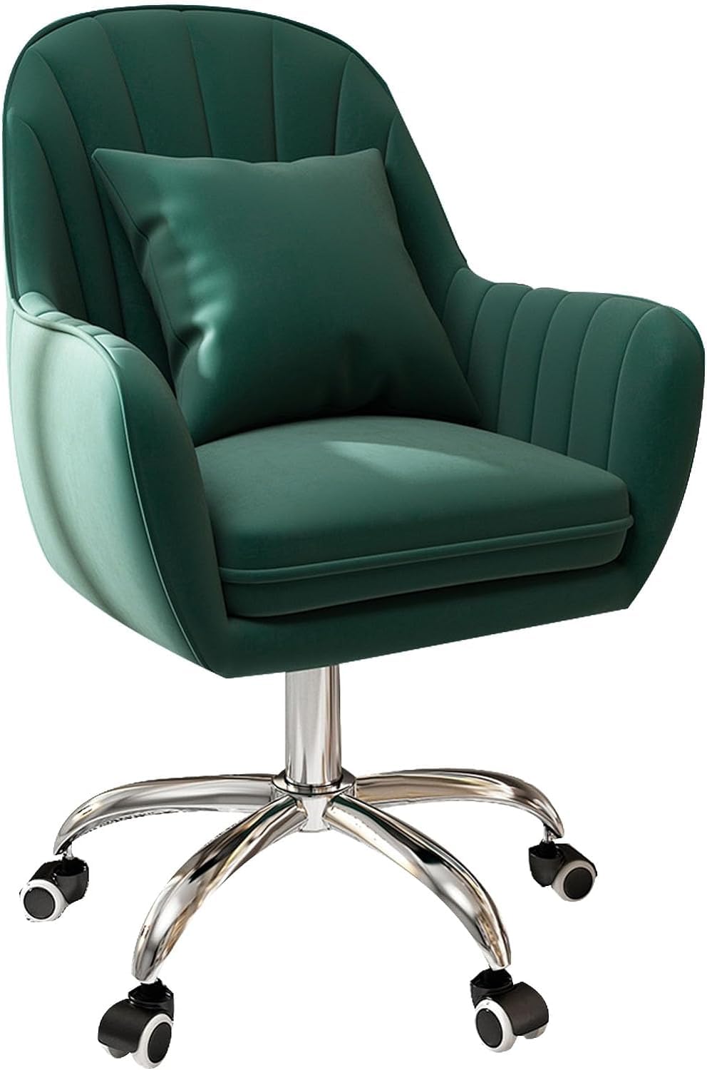 Chaise de bureau en velours élégante pour le salon et l'étude