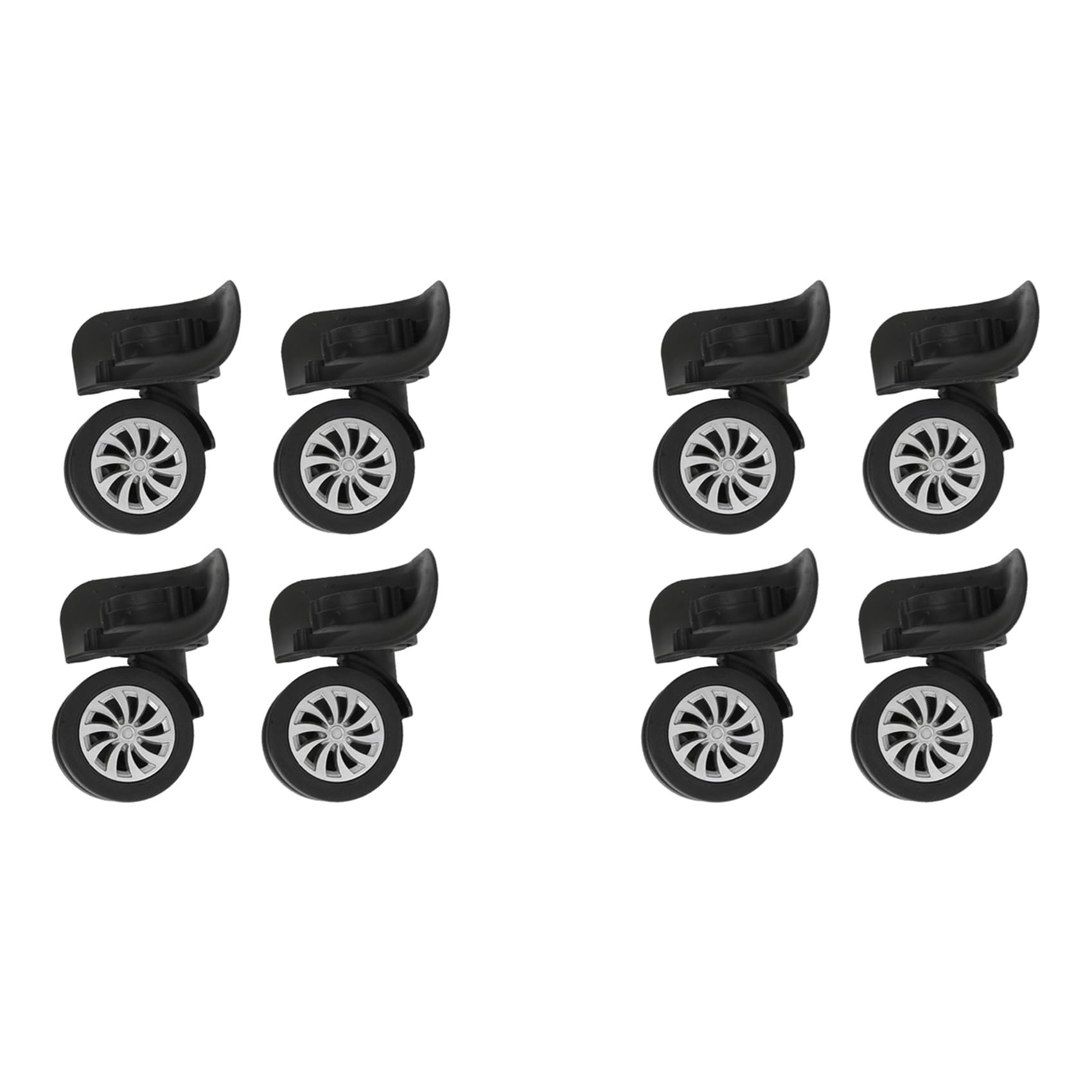 Ctrlzs 8 Pack Luggage Replacement Wheels, Replacement Luggage Suitcase Spinner Wheels, Universal Swivel Wheel For Luggage