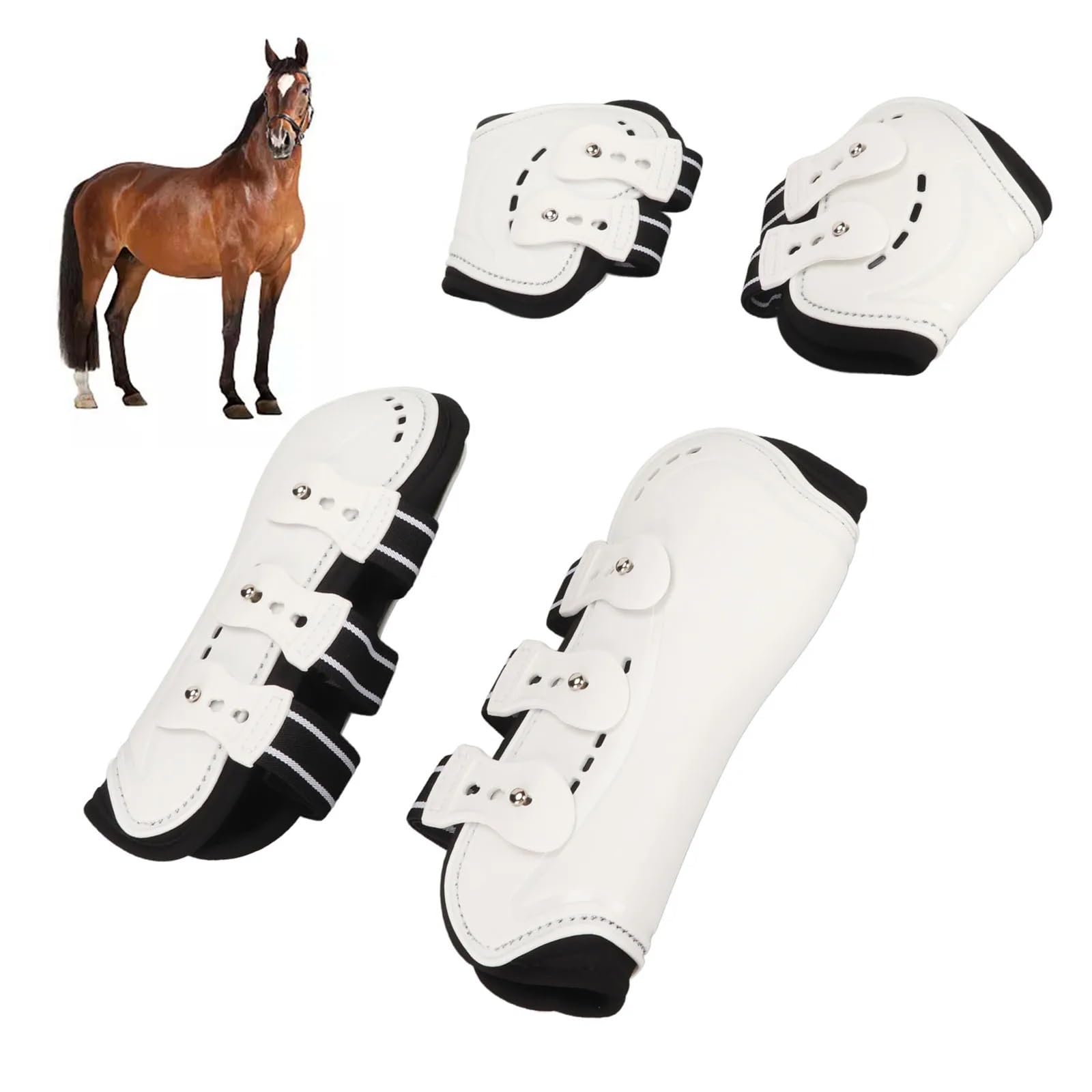 Stivali da mosca per cavalli, stivali Fetlock resistenti agli urti