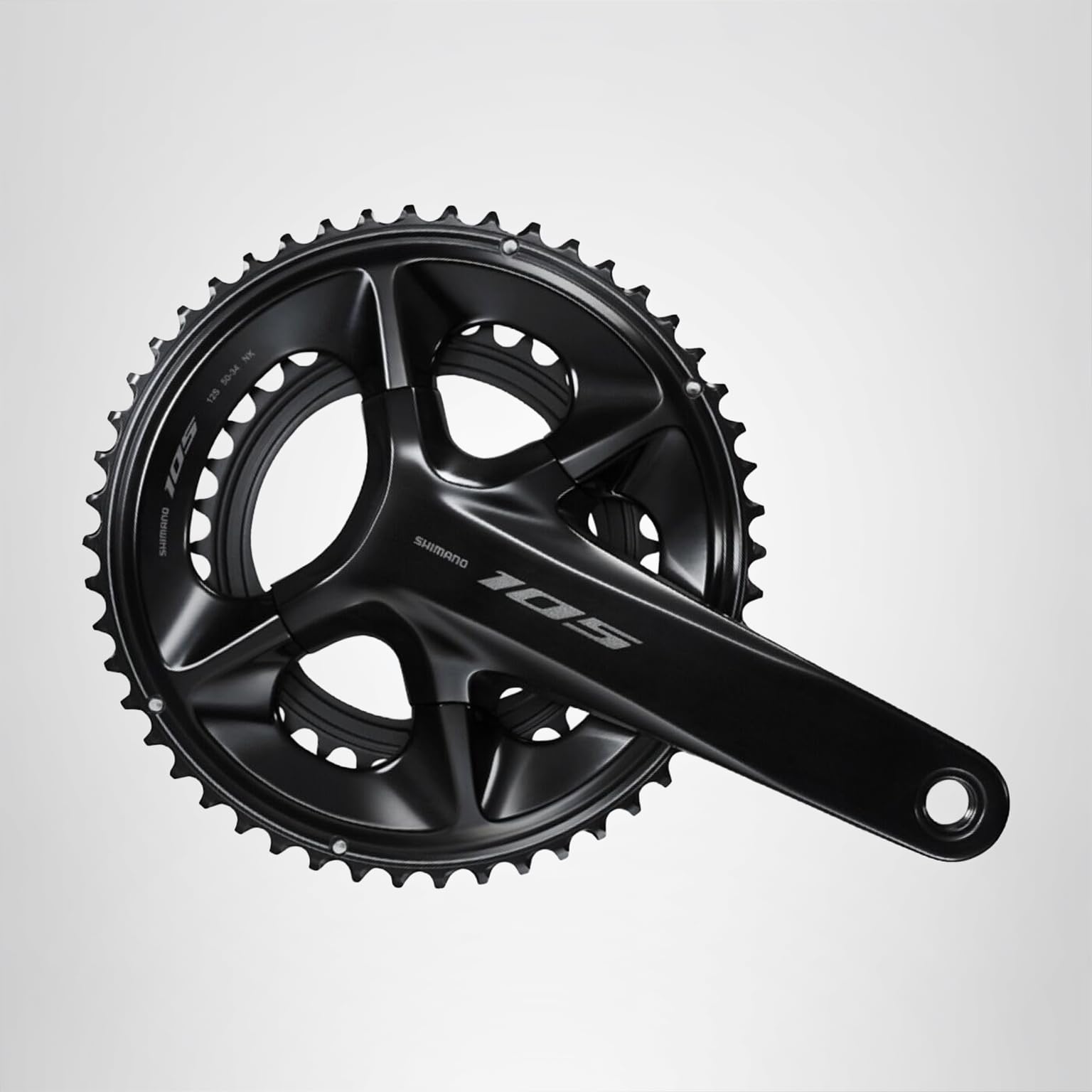 Amazon.com : SHIMANO 105 R7100 Crankset Black, 175Mm, 52-36T