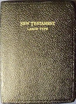 Leather Bound New Testament Large Type Book
