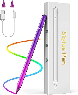 MoKo Stylus Pen for iPad, Apple Pencil 2nd Generation for Apple iPad Pro12.9 6th/5th Gen,iPad Pro11 4th/3th Gen,iPad 10th/9th Gen,iPad Air 5th/4th,iPad Mini 6th Gen,Palm Rejection,Gradient Purple