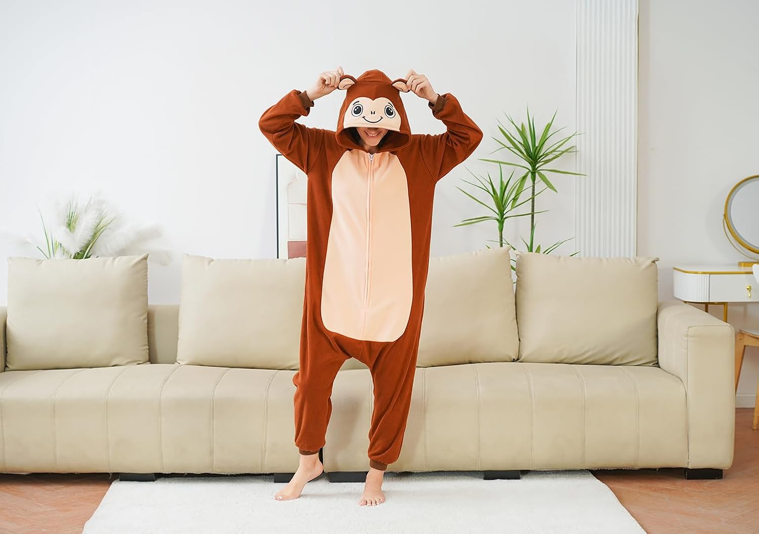 Adult Onesie Animal Pajamas Halloween Cosplay - Image 3