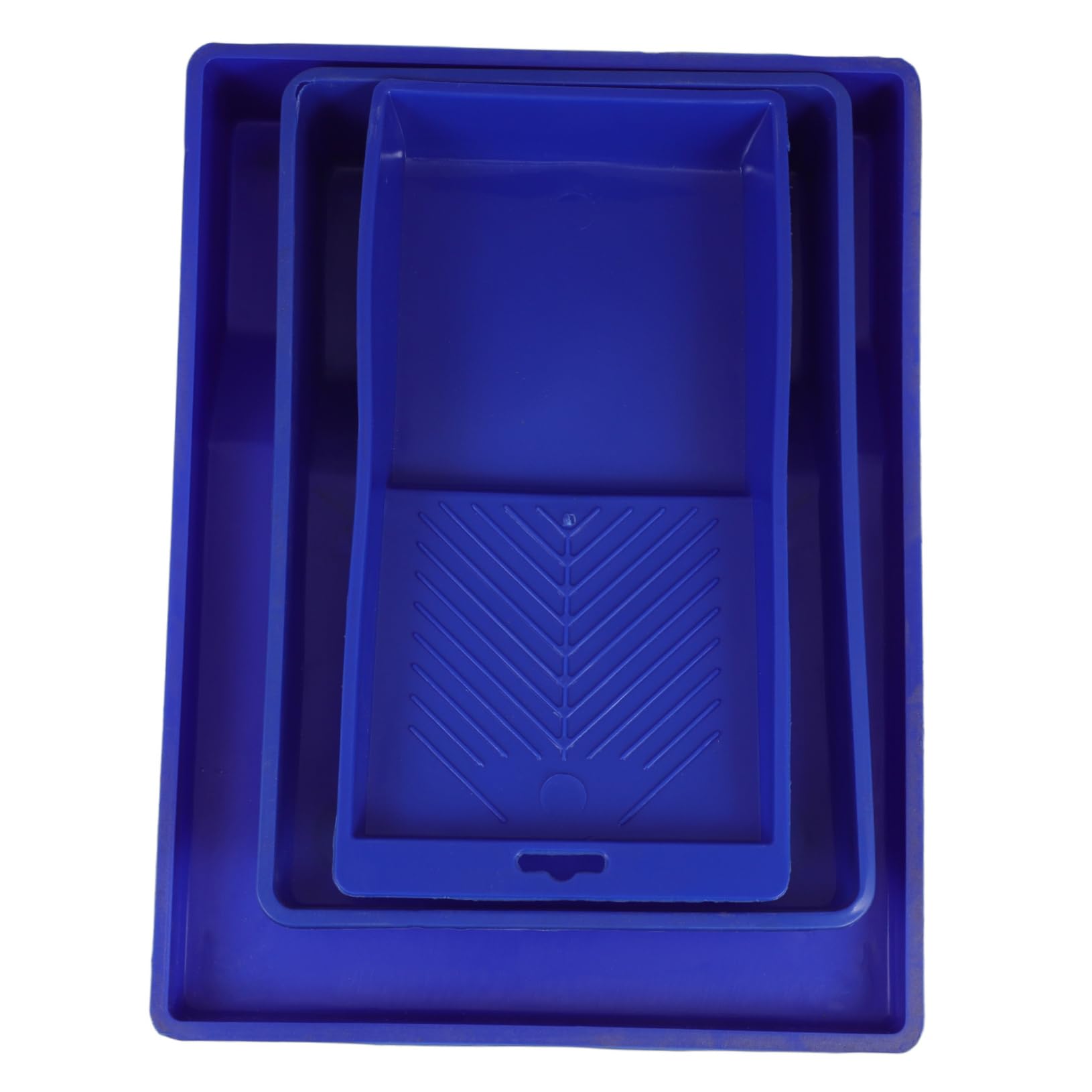 Bandeja de Pintura para Rodillos de Polipropileno Azul 3 Piezas