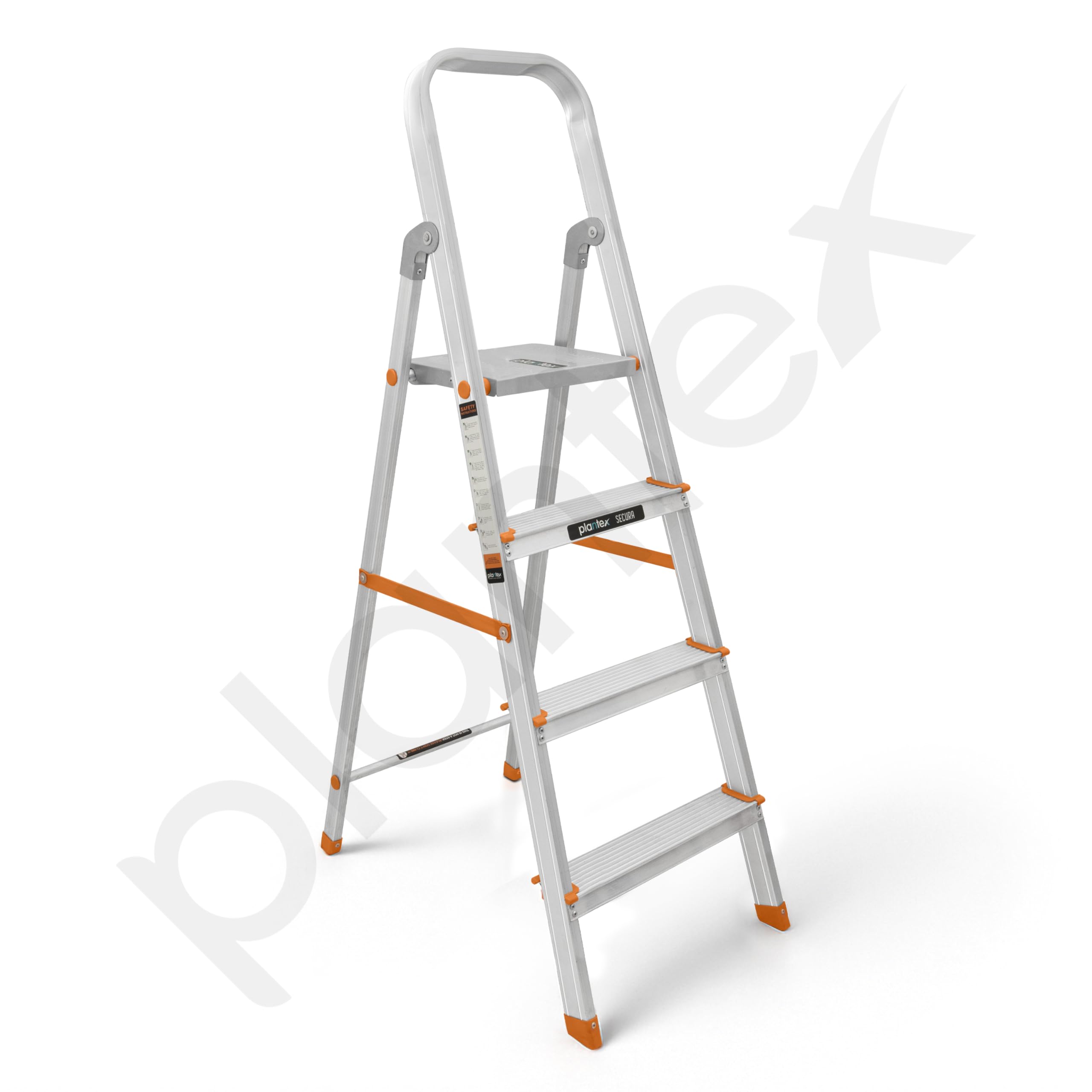 Plantex Legend 4 Step Ladder - Lightweight & Foldable -9