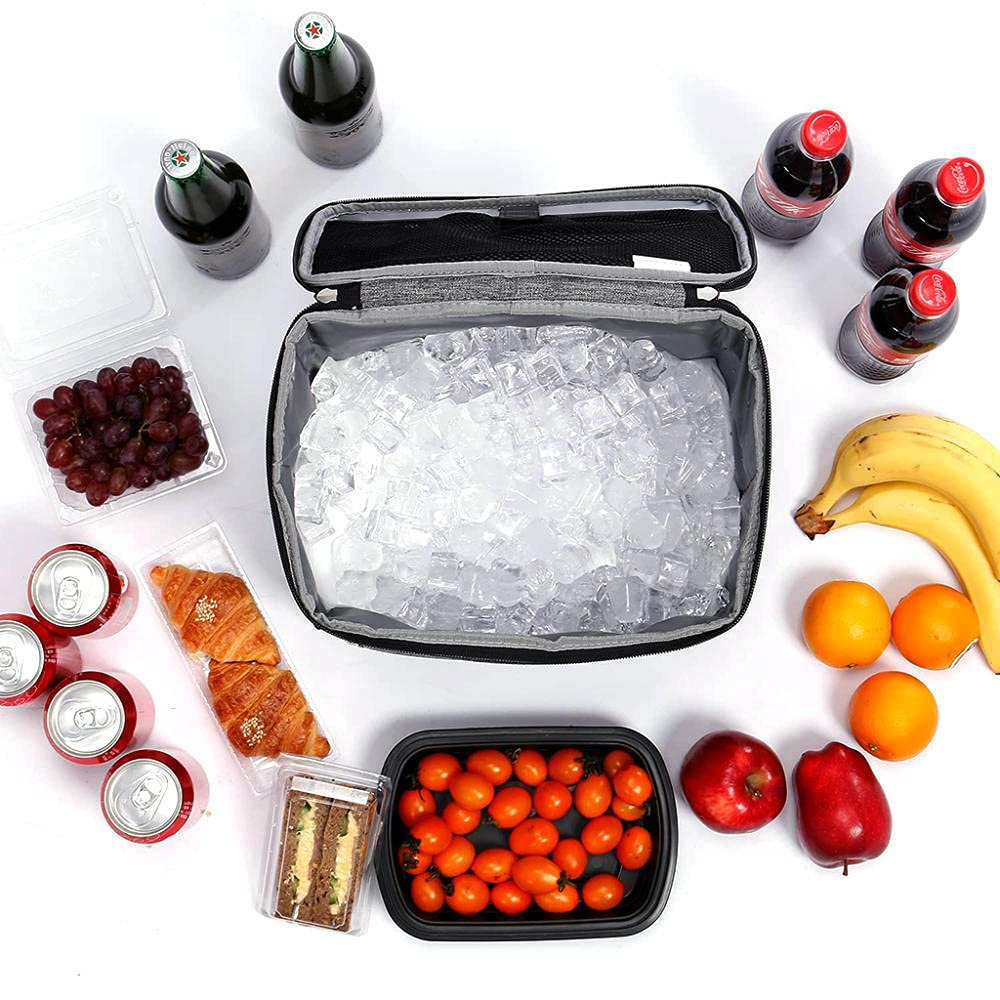Bolsa Termica Porta Alimentos Bolsa Comida Trabajo con Capa de Papel de Aluminio Aislante Fácil de Limpiar Adecuado para Picnics Trabajo Escuela