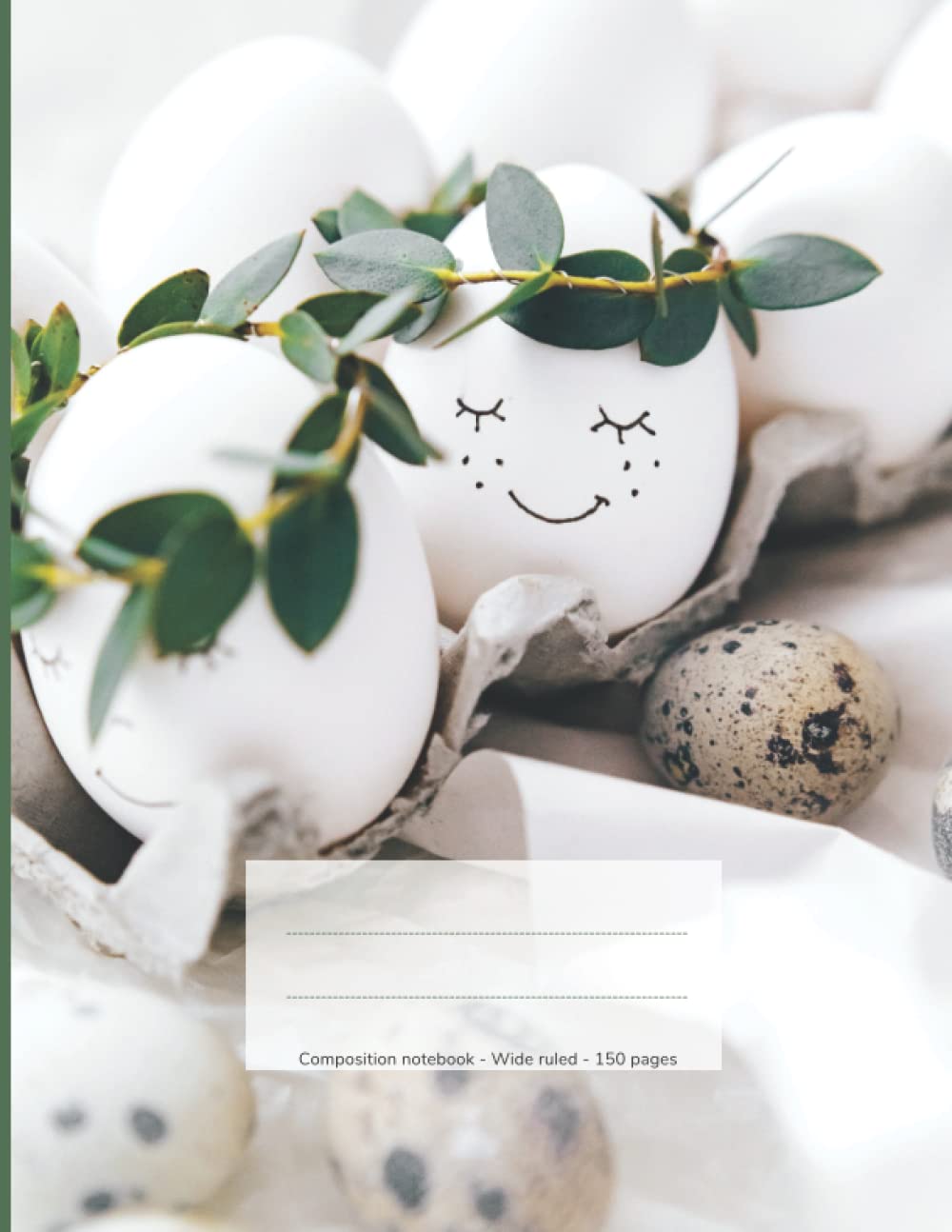 Egg 03 Wide ruled Composition Notebook, 150 pages