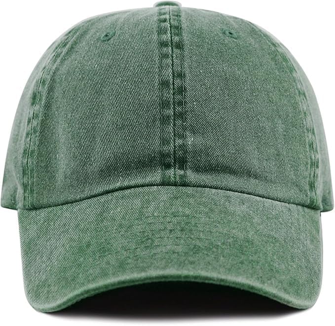 Image of kill off Plain Denim Cap Unisex Baseball Cap 100% Cotton Fits Men Women Washed Denim Adjustable Cap