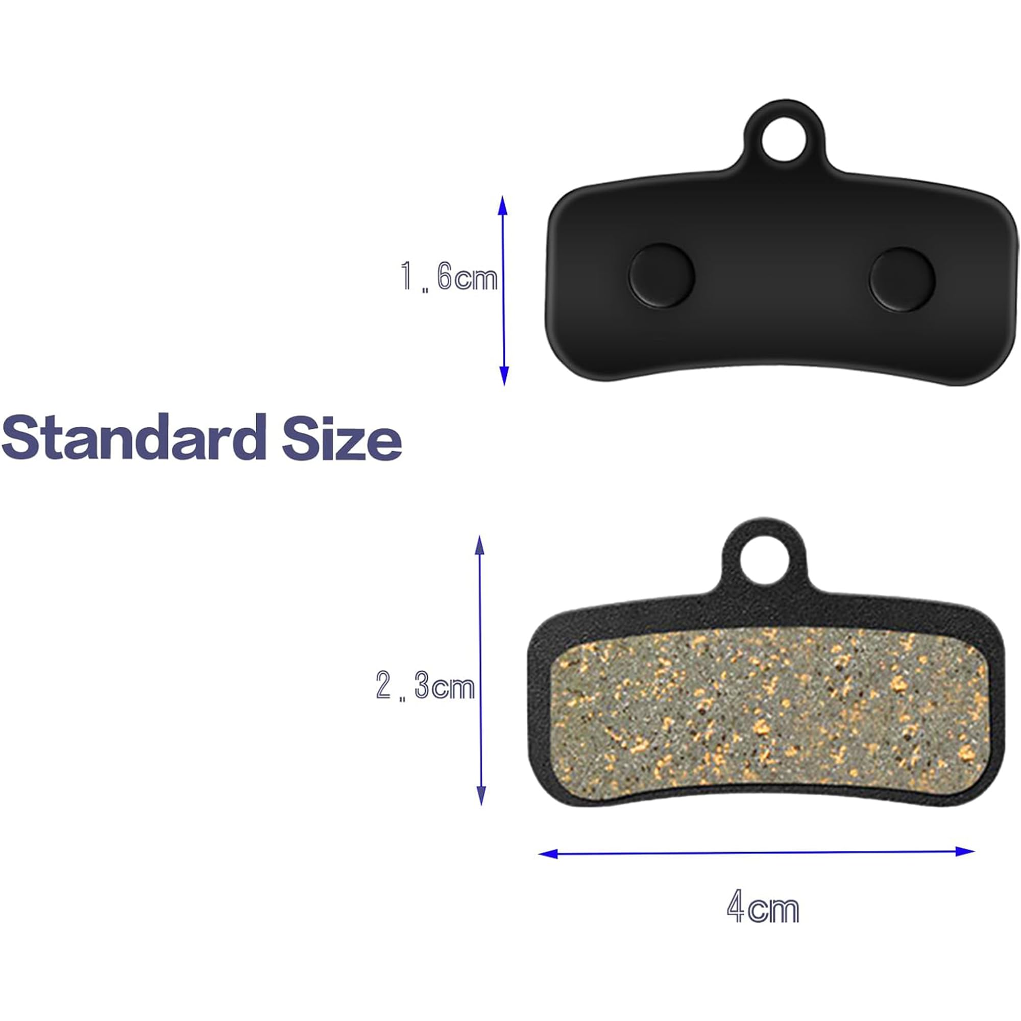 4 Coppie di Pastiglie Freno a Disco per Bicicletta Semi-resina Semi-metallo per Saint BR-M810 Zee M640 XTR-M9120, Deore XT BR-M8020, BR-MT420, MT510 Tektro HD M745 TRP, SL, Slate T4, G-Spec Quadiem