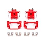 Power Stop Rear S4970 Pair of High-Temp Red Powder Coated Calipers