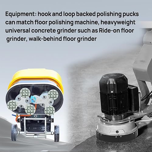 Miniatura 10 de DT-DIATOOL Almohadillas de pulido de diamante para piso, resina de terrazo, diámetro del suelo, grano de 4 pulgadas, 800 unidades, 6 unidades