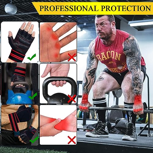 19.ten Leather Gym Gloves For Men And Women, Gloves For Professional Weightlifting, Fitness Training And Workout (M (Fits 7.5-8 Inches), Blue-Black) 9 61cjzv49kpL