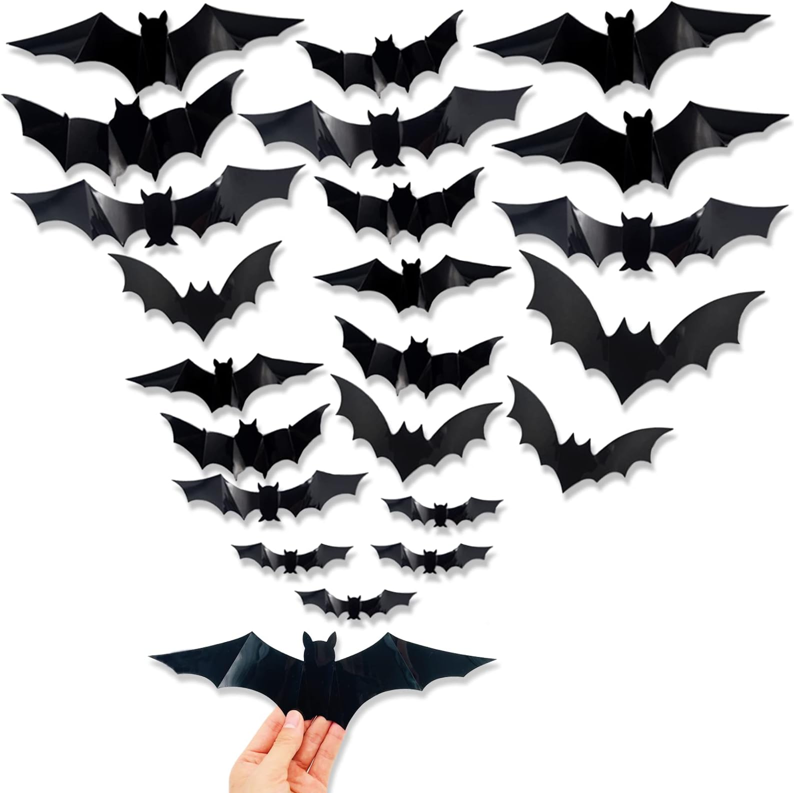 Halloween Decorations Bats Wall Decor 96 Packs 2022