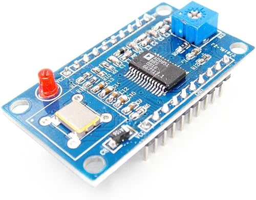 Módulo generador de señal DDS 0-70MHz AD9851/AD9850 2 onda sinusoidal y 2 onda cuadrada AD9851 IC 30MHZ cristales (AD9851 con luz)