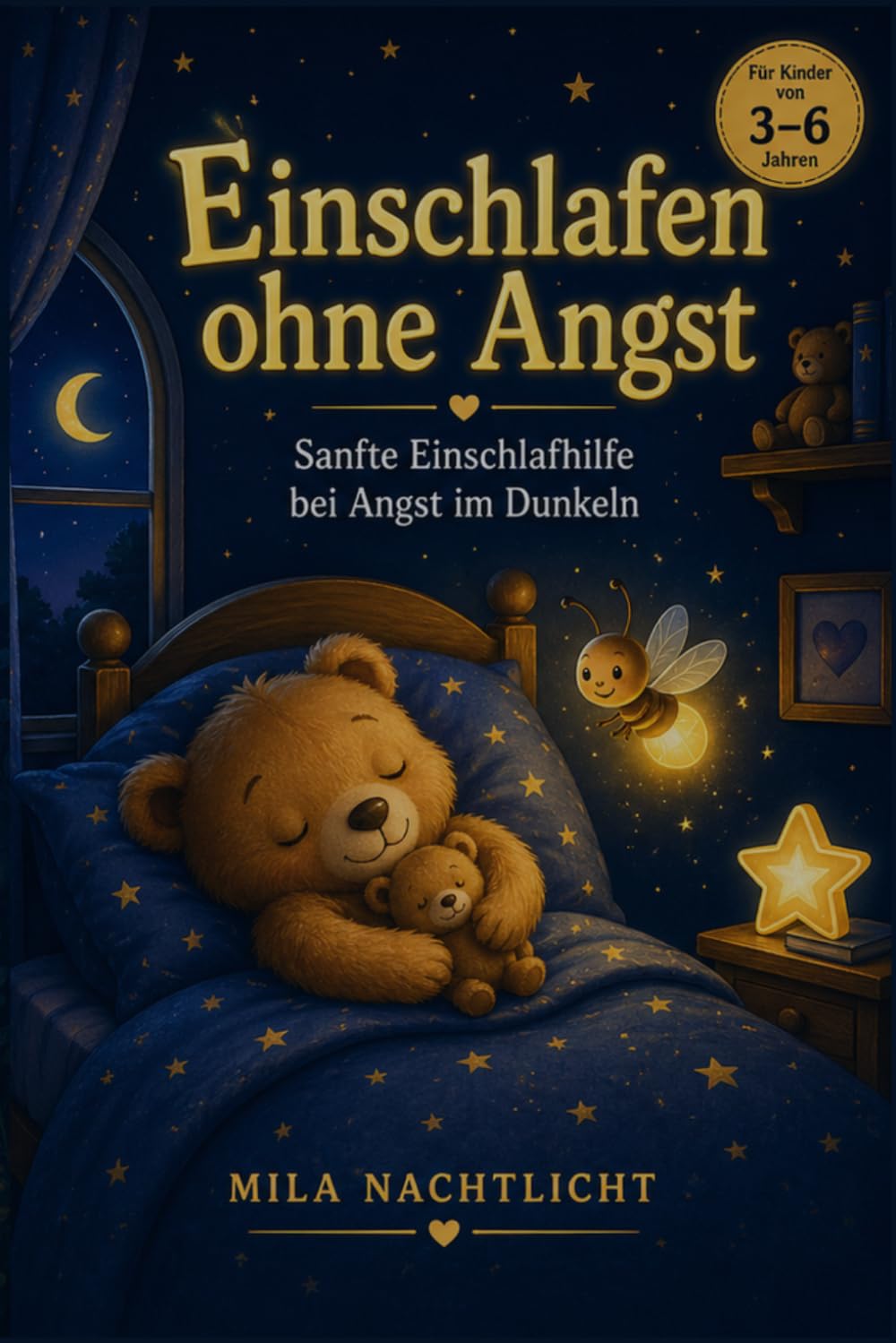 Einschlafen ohne Angst: Der kleine Bär & das mutige Glühwürmchen: Eine Gute-Nacht-Geschichte mit Atemübungen & Einschlafhilfe für Kinder von 3-6 Jahren – Geborgenheit bei Angst im Dunkeln