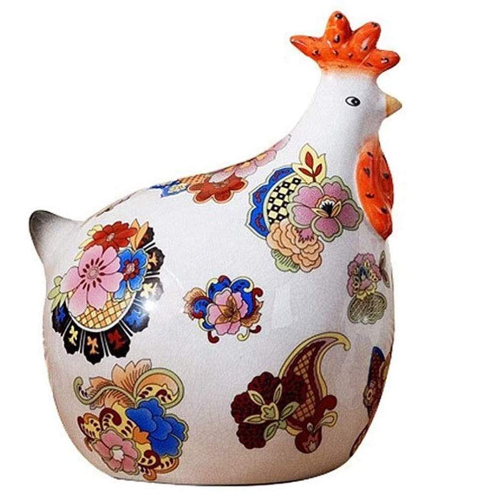 3 Statuine Polli In Legno Decorativi - Family Set Per Cucina E Casa | Decorazione Rustica Divertente - Foto 9