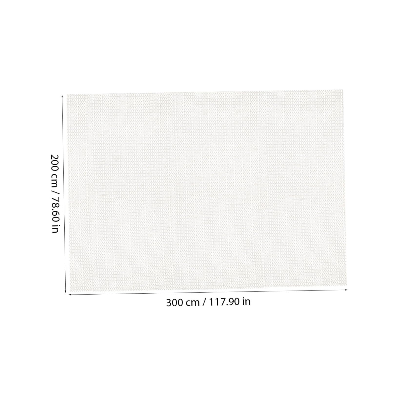 HOMSFOU Tapis Antidérapant 200x300 Cm en PVC pour Tapis Protection du Sol en Bois Dur, Empêche Le Glissement Gondolage, Maison Bureau