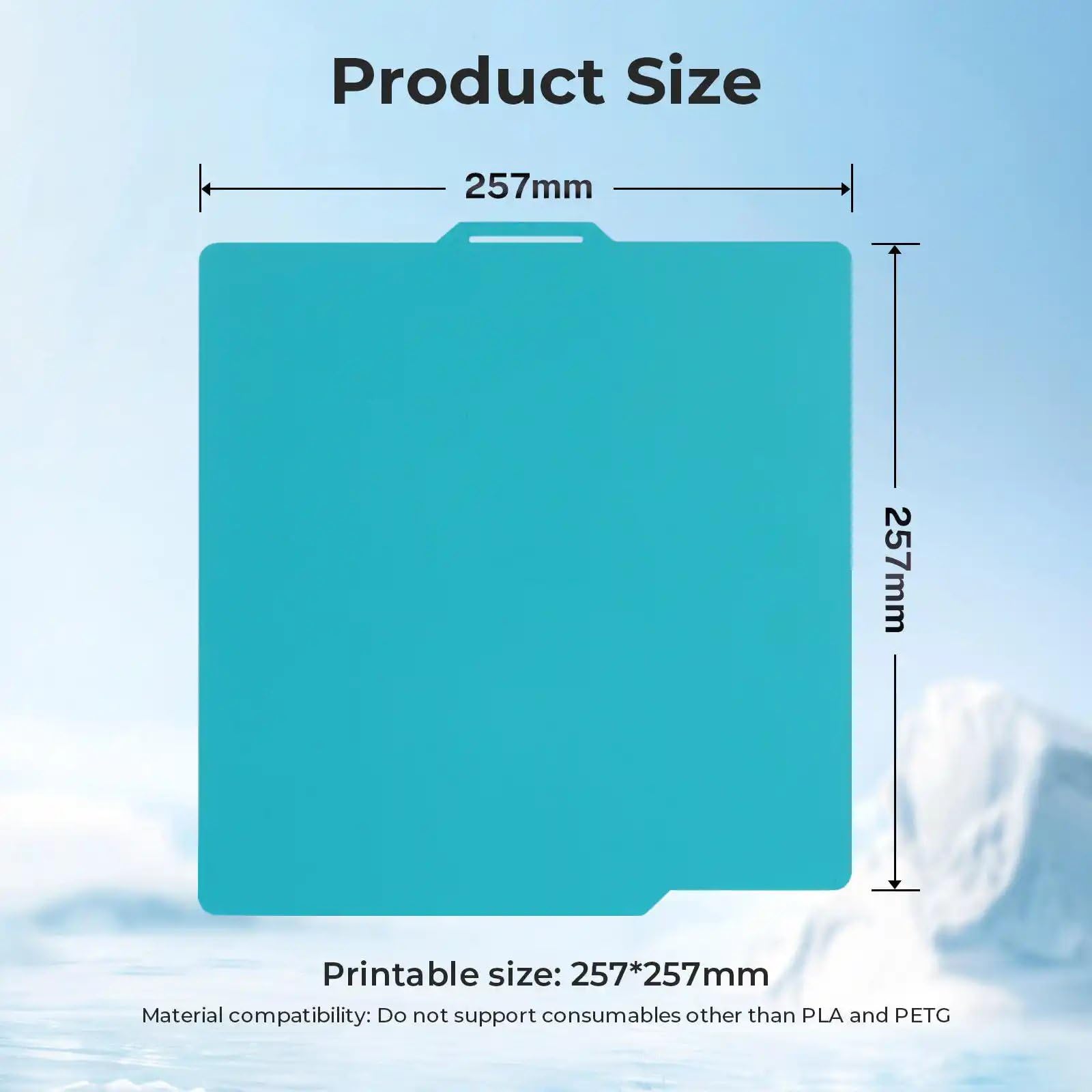 Autables Dual-Sided Cold Plate Build Plate for BambuLab A1, X1, X1C, P1S, P1P – Magnetic Spring Steel Flexible 3D Printing Bed, 257x257mm.-picture-39