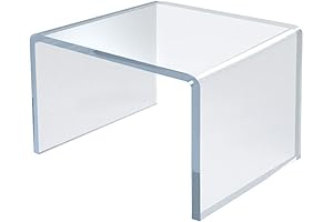 Azar Displays Acrylic Display Risers 4-Pack (2.5 Inch Square Clear)