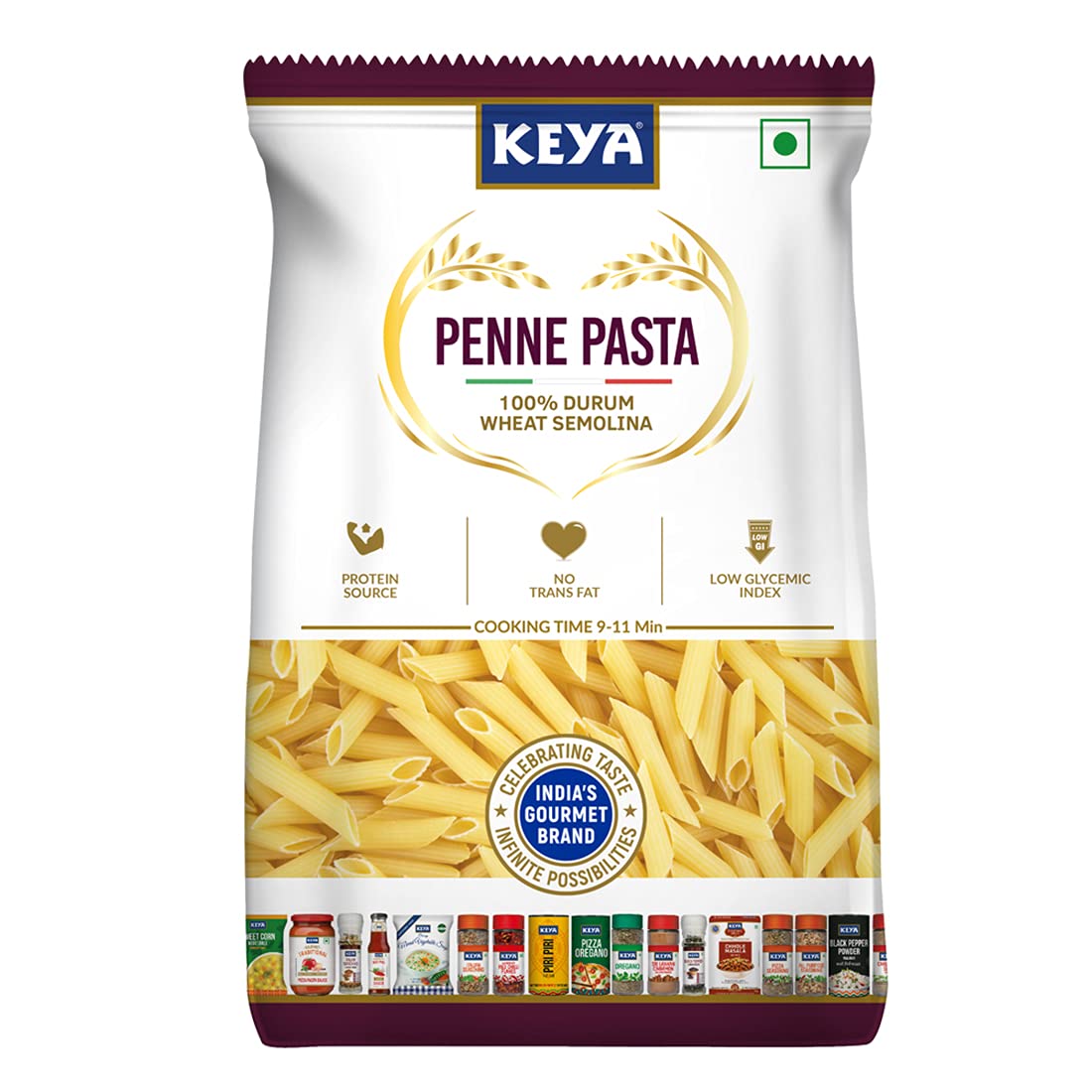 Keya No Maida 100% Durum Wheat Penne Pasta, 400g