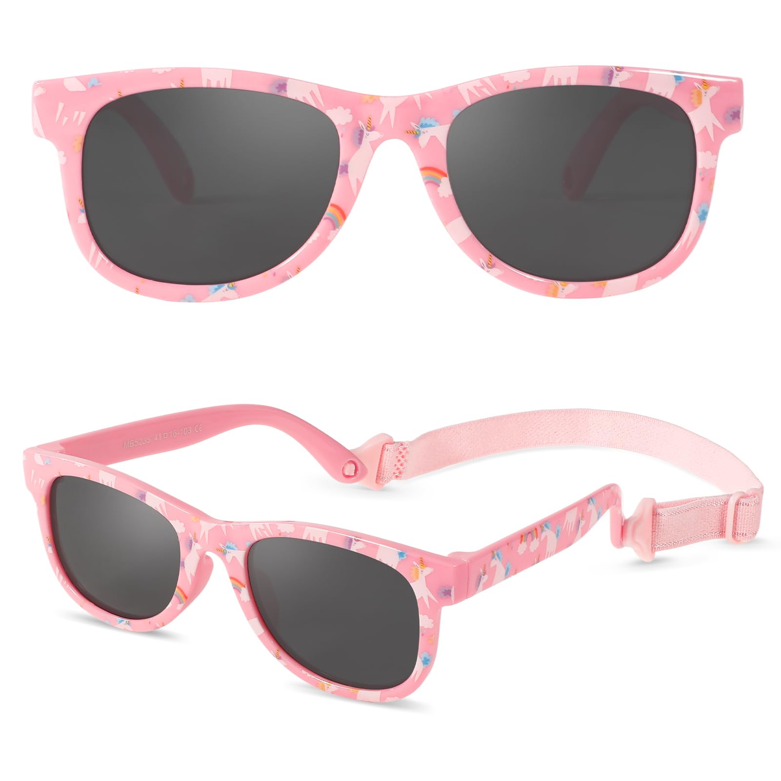 Beipegin Gafas de Sol para Bebés Niño Niña,UV400 Protección Polarizadas Rayos Gafas Sol Infantiles - De 0 a 36 Meses