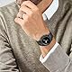 HASLFM Edelstahl Gehäuse mit Band, kompatibel mit Google Pixel Watch 3(41mm), Pixel 2/1, Metall Armband mit schützender Stoßfängerabdeckung für Google Pixel Watch 3(41mm)/2/1 Herren, Schwarz