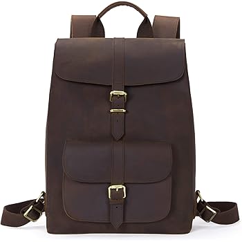 bostanten leather laptop backpack