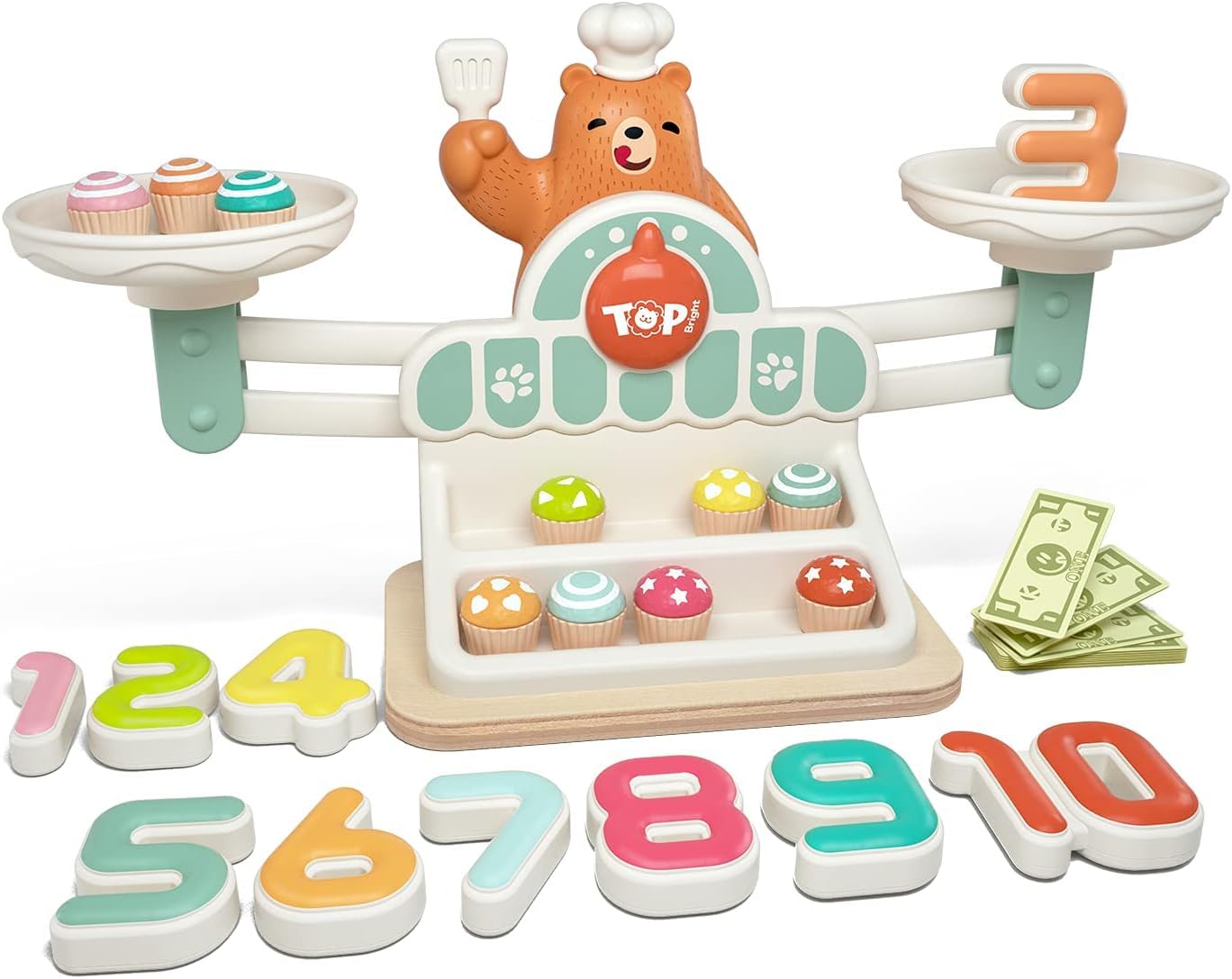 Toys Uncle Educational (TopBright Math & Logic Yummy Bear 123 Scale)