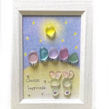 Amazon.co.jp: パステル＊シーグラスアート北欧お月見ウサギ