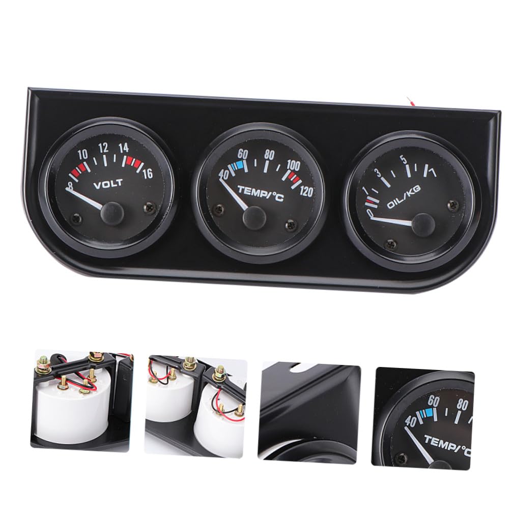 Triple Kit Water Temp Gauge Temperature Gauge Car for Accurate Monitoring of Temperature and Water Temperature